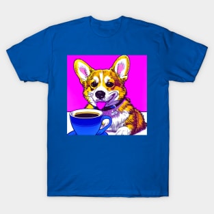 Corgi And Coffee T-Shirt